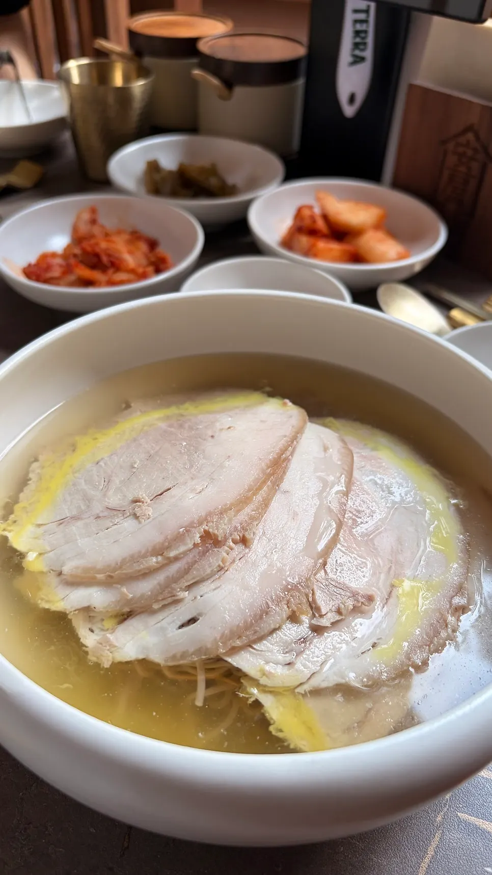 Anok's Pyeongyang naengmyeon with buckwheat noodles and mild broth