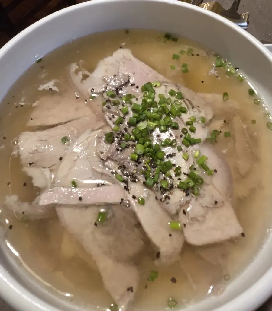 냉제육과 궁채절임 반찬