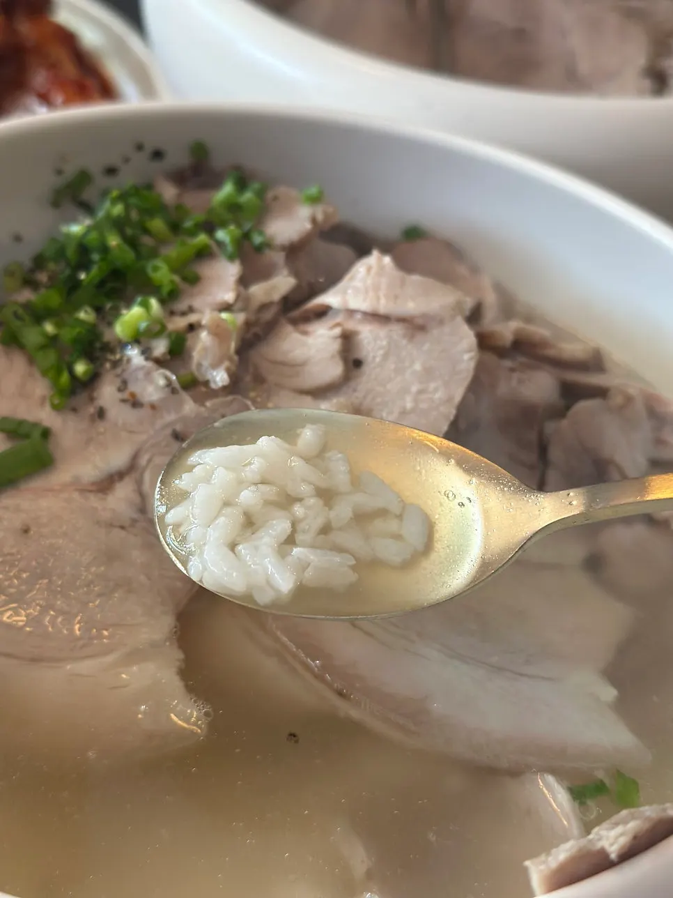 Slurping noodles at Anok