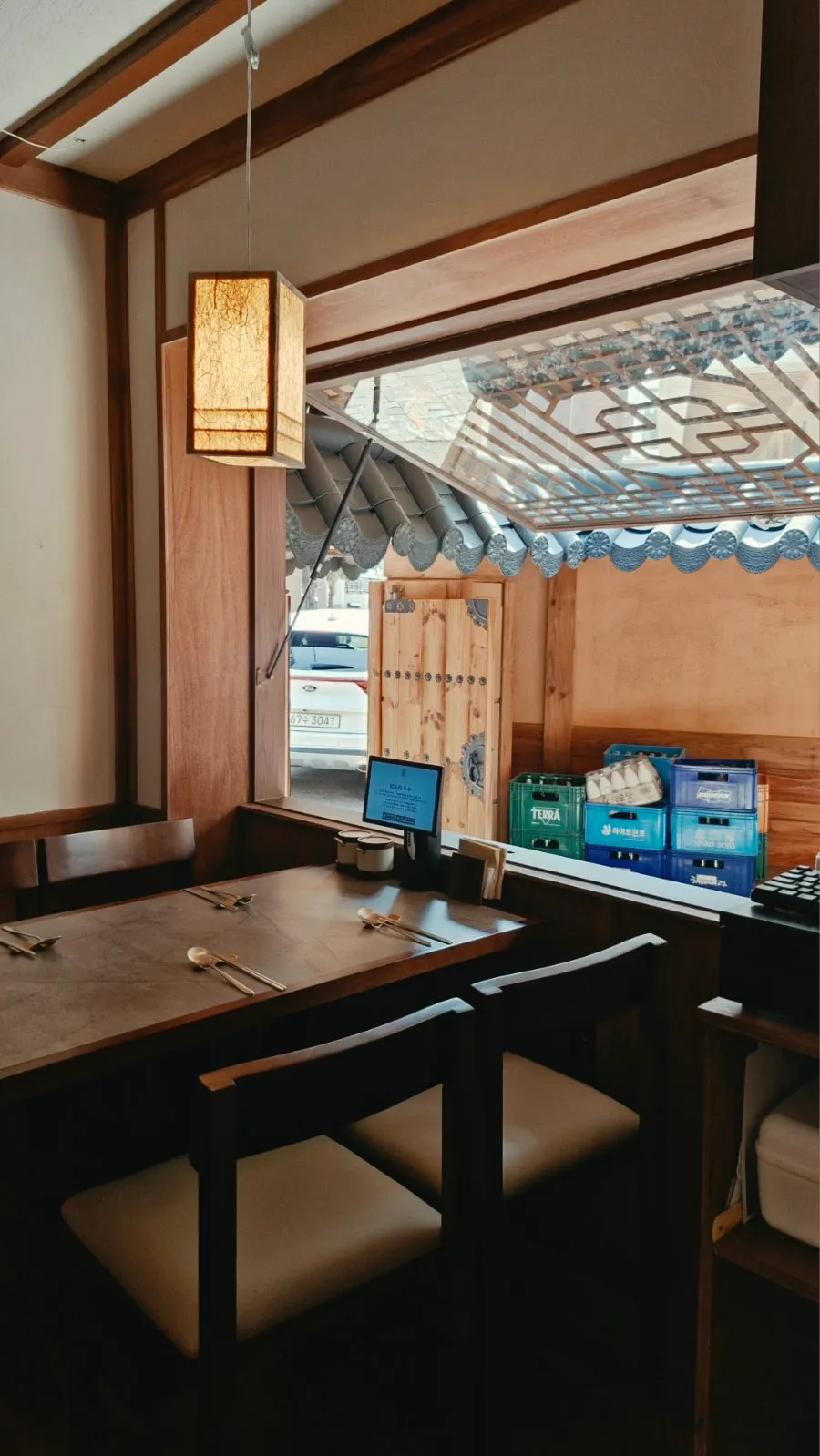 Window seat near the entrance at Anok