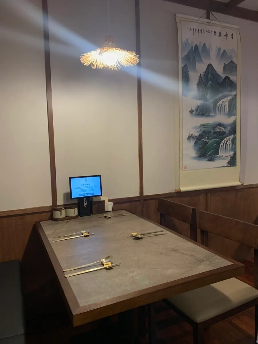 Tidy seating inside Anok