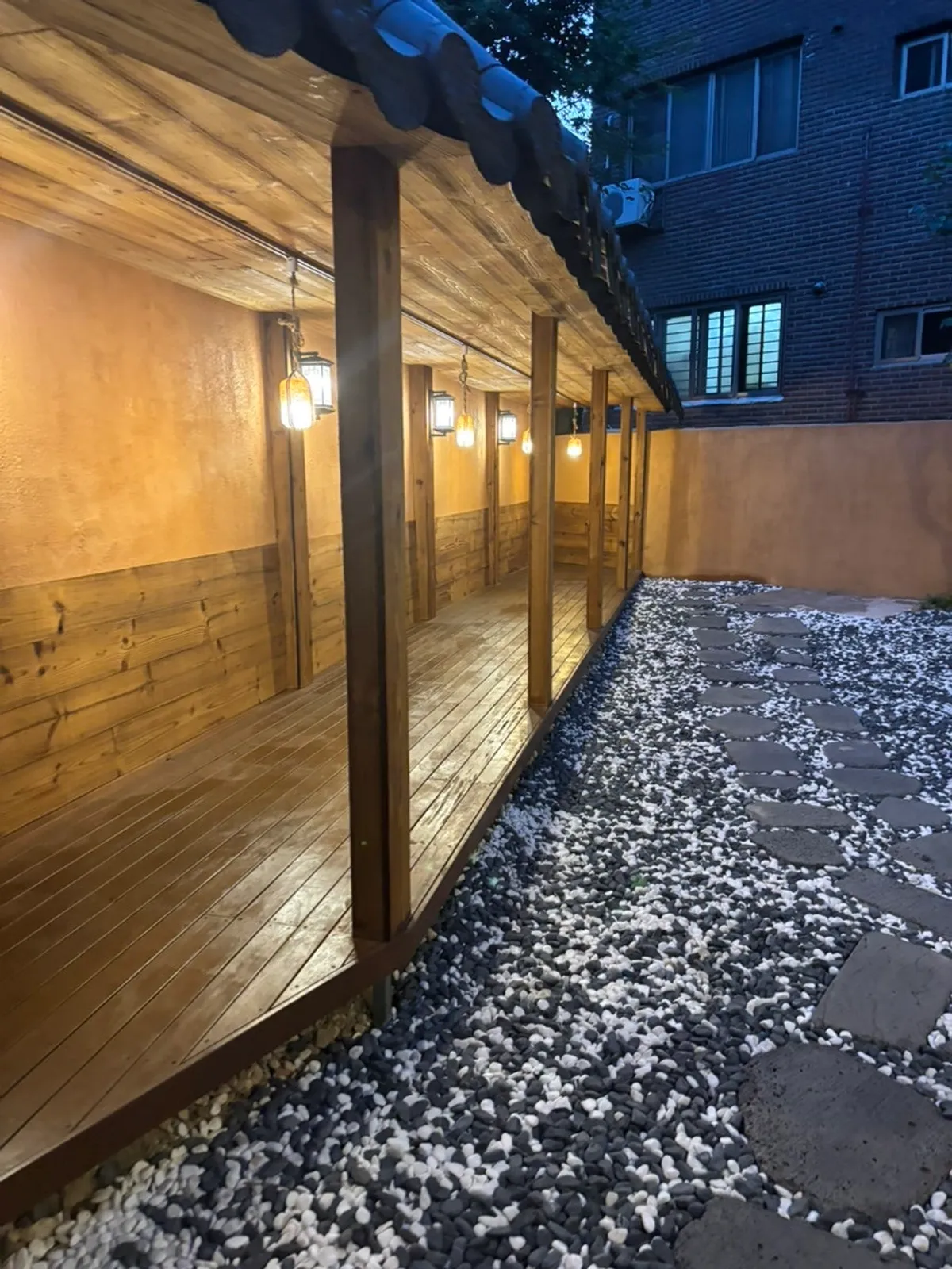 Entrance of Anok, a hanok restaurant in Hongdae