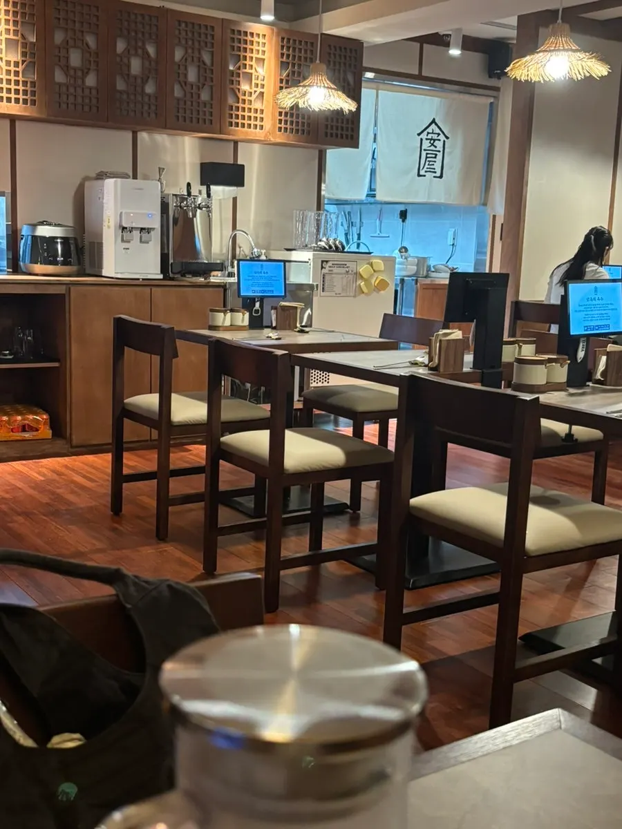 Anok's drink menu featuring Hwayo and makgeolli