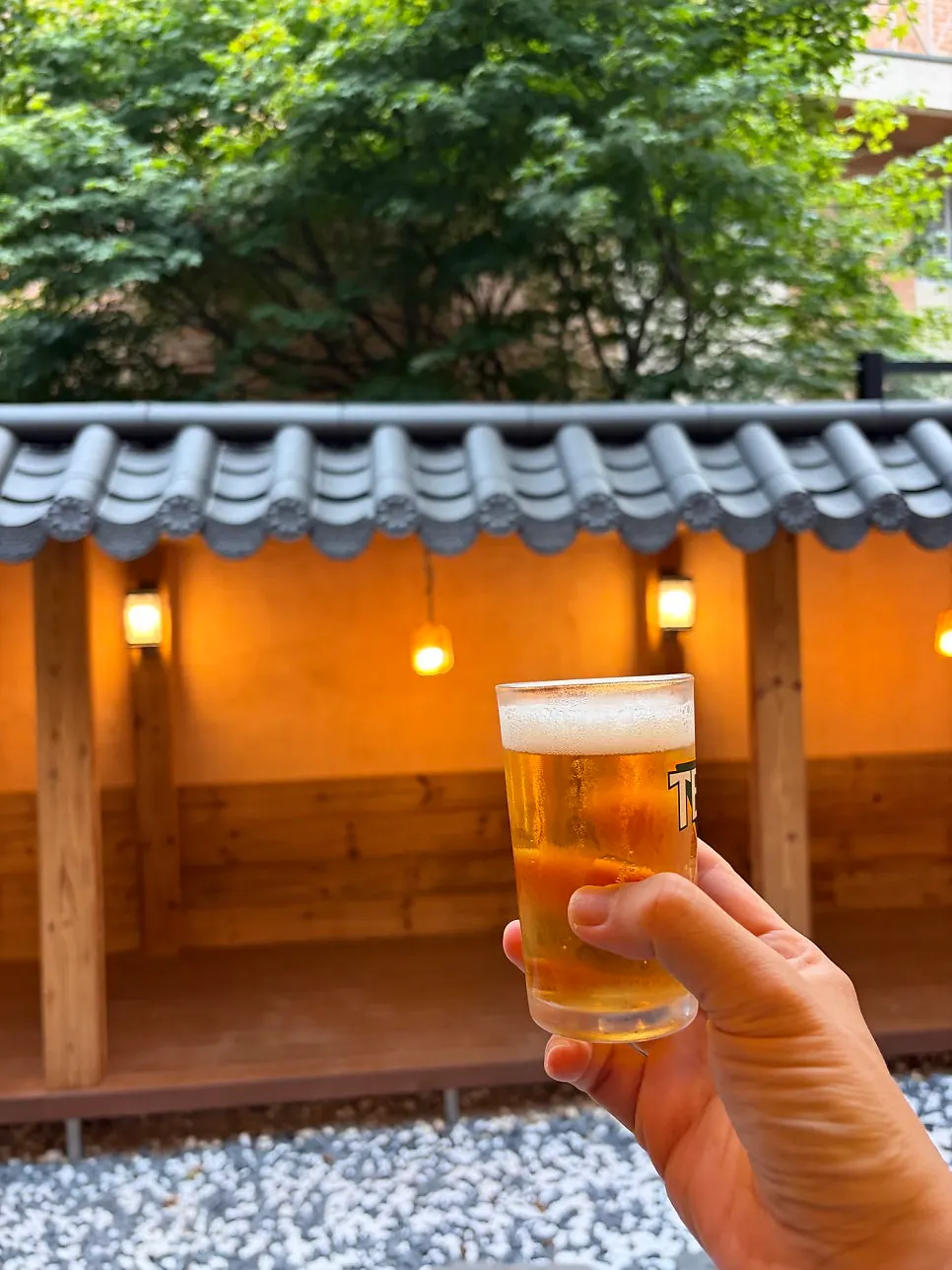Hanok view seen from Anok's window seat