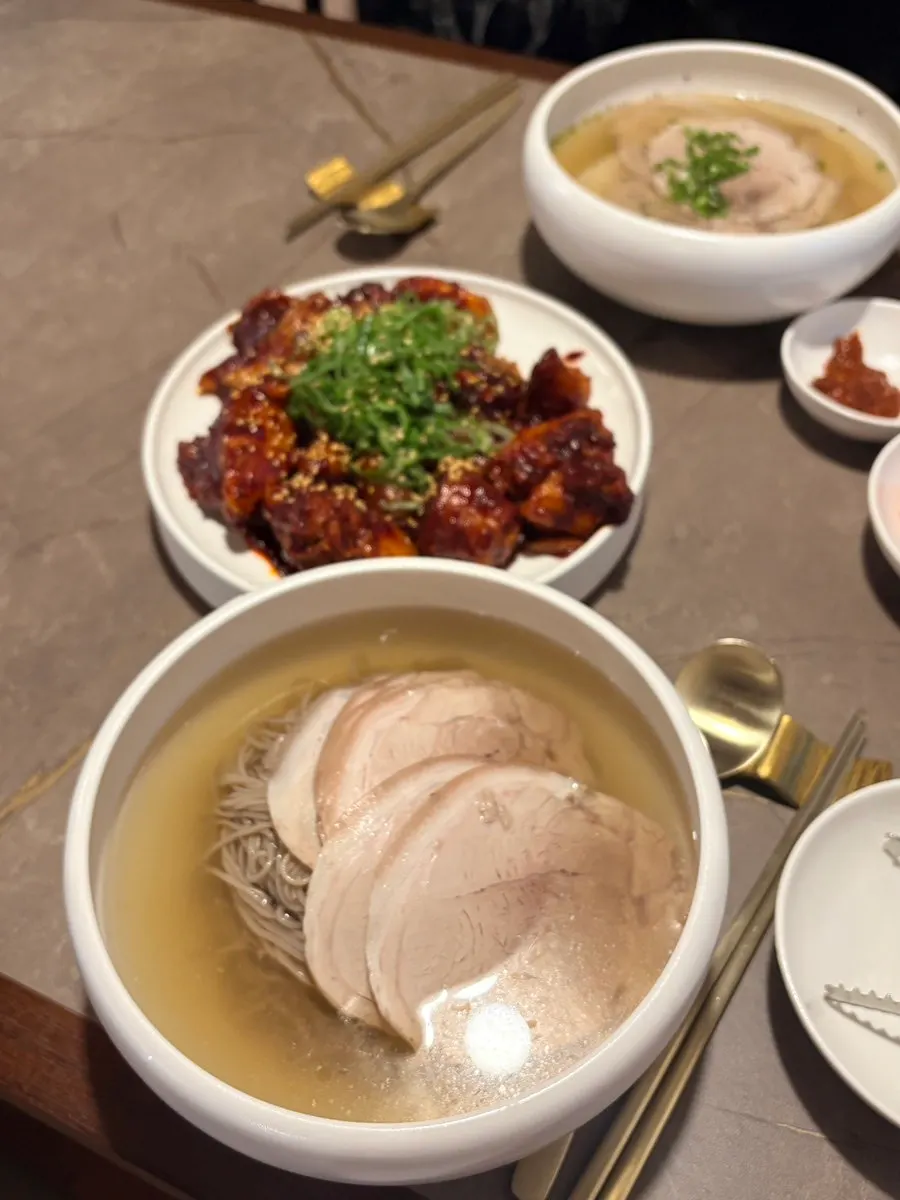 A bowl of Anok's Pyongyang naengmyeon
