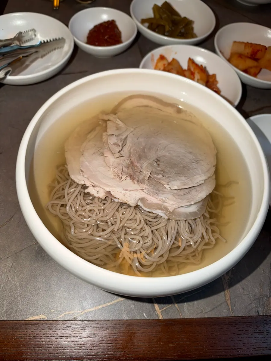 A bowl of Anok's Pyongyang naengmyeon