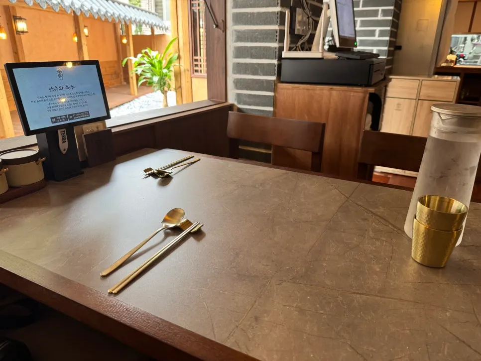 Anok's indoor seating and calm atmosphere