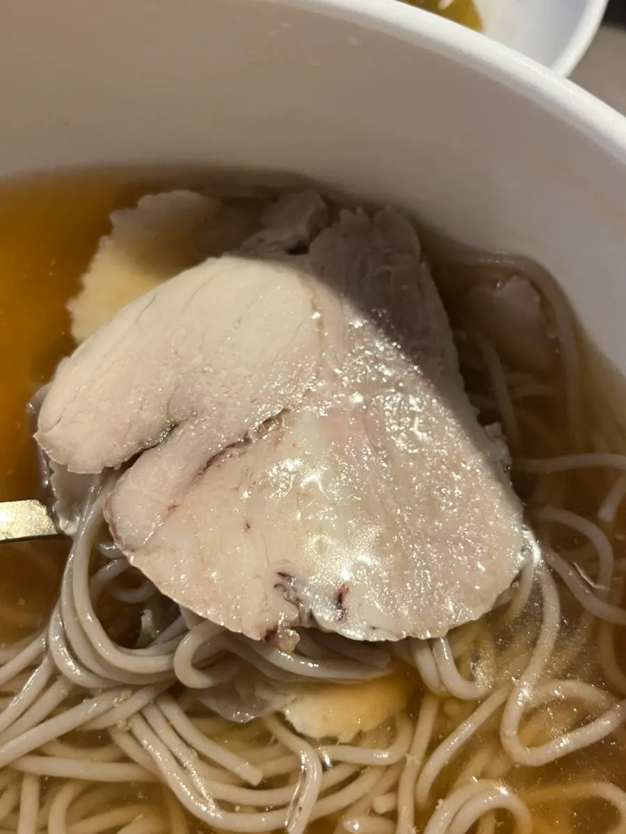 Clear broth and noodles of Anok's Pyongyang naengmyeon