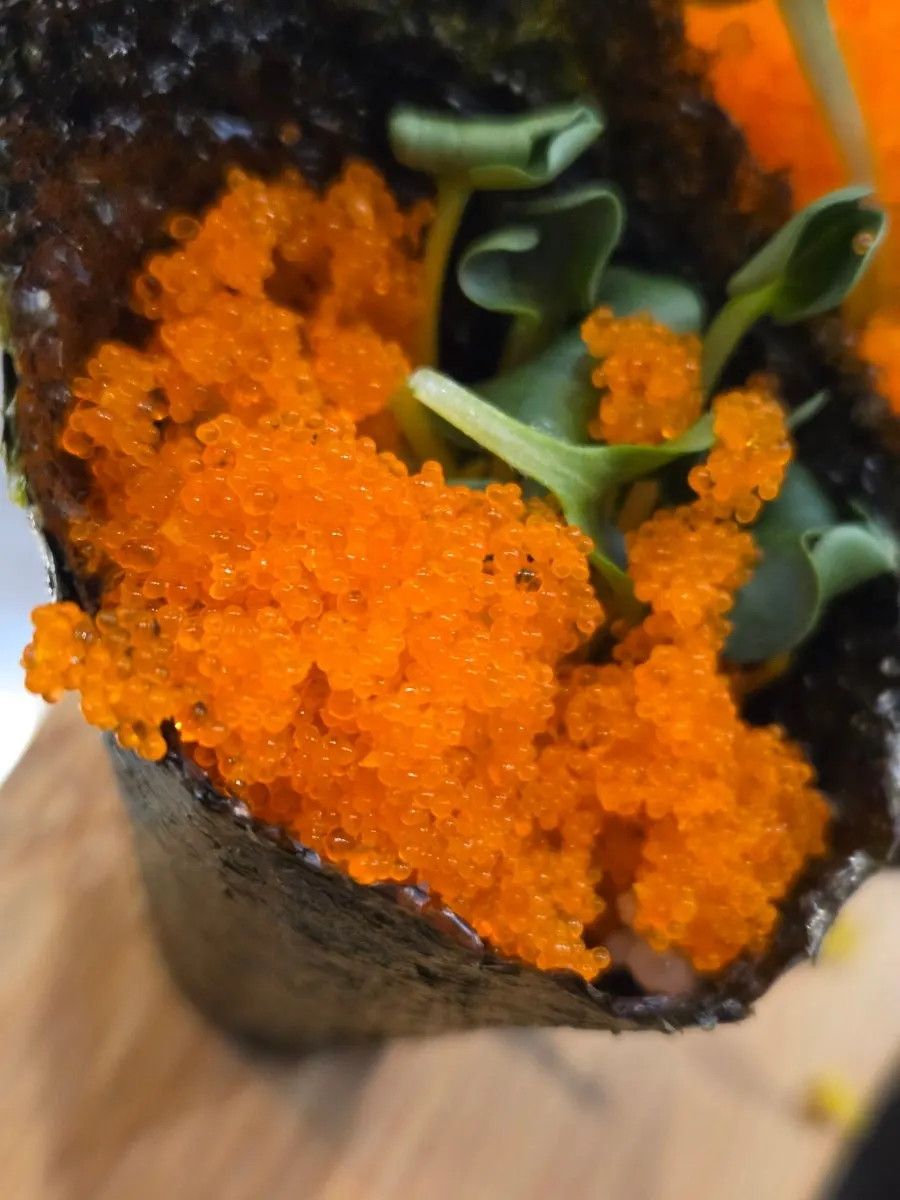 Gimmaki with flying fish roe