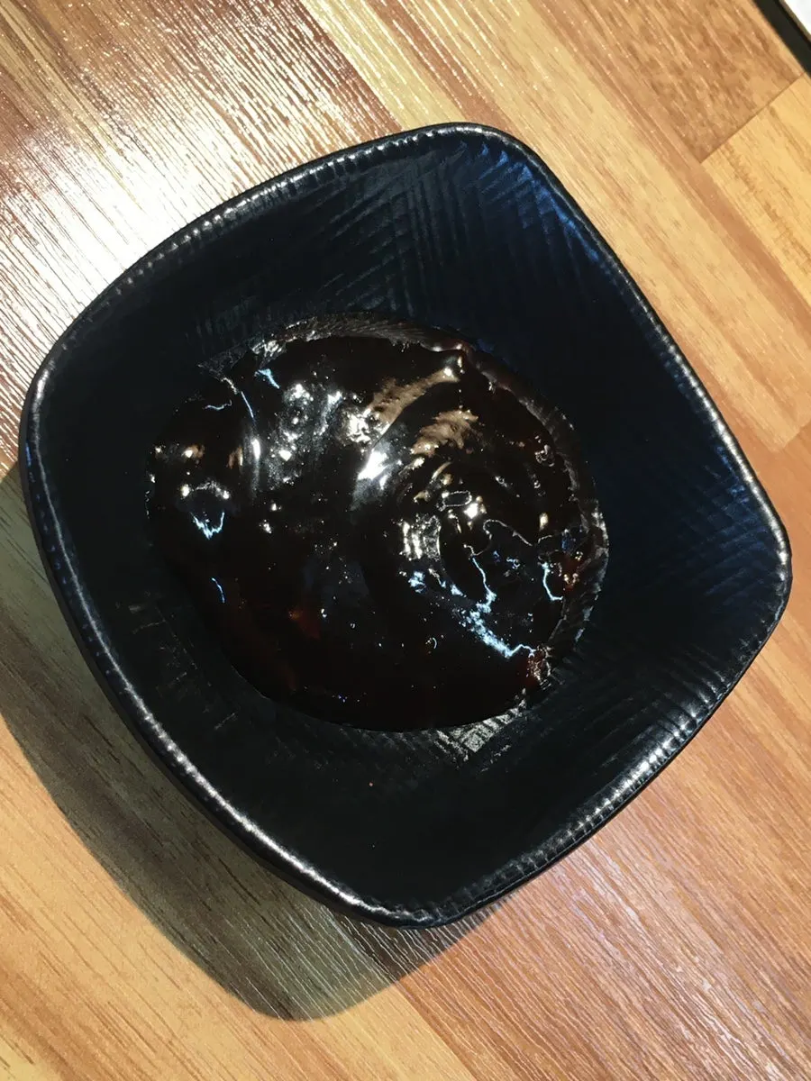 Self-serve bar for bringing over eel and meat