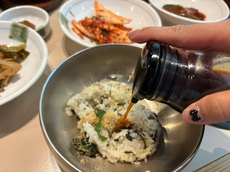 두부가 가득한 간된장