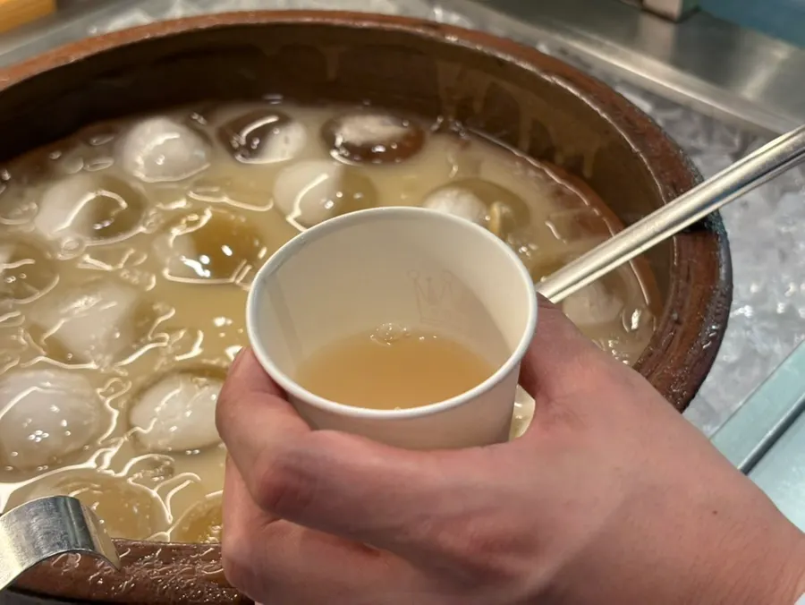 식사를 마친 정식 상차림