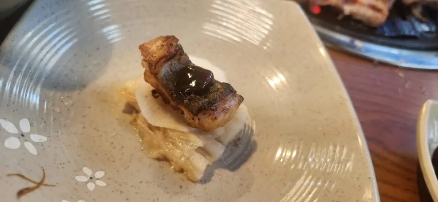 Eel sauce and accompanying sides