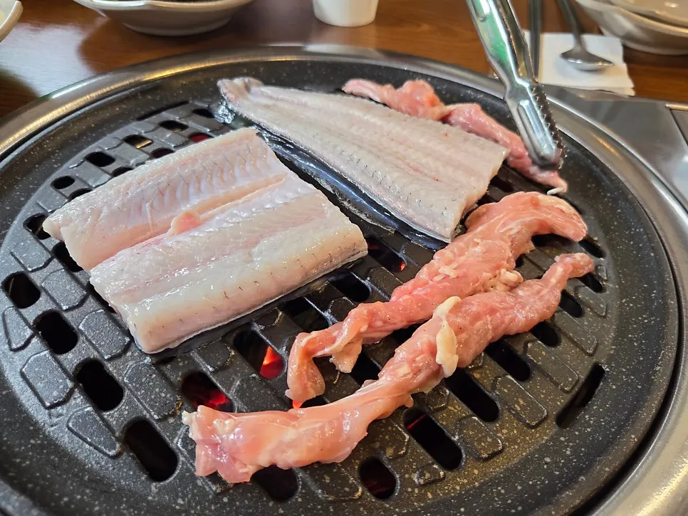 Golden-brown grilled freshwater eel