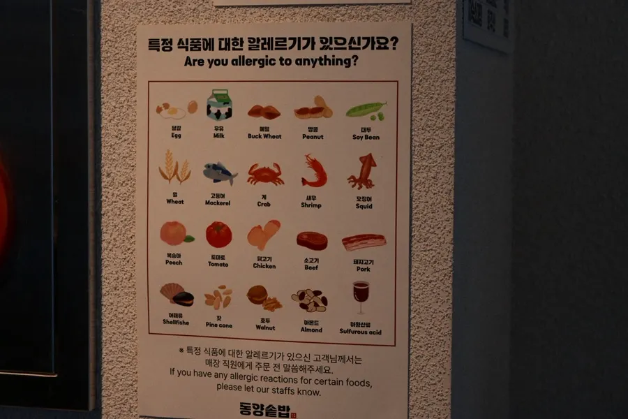 Restaurant food-allergy information