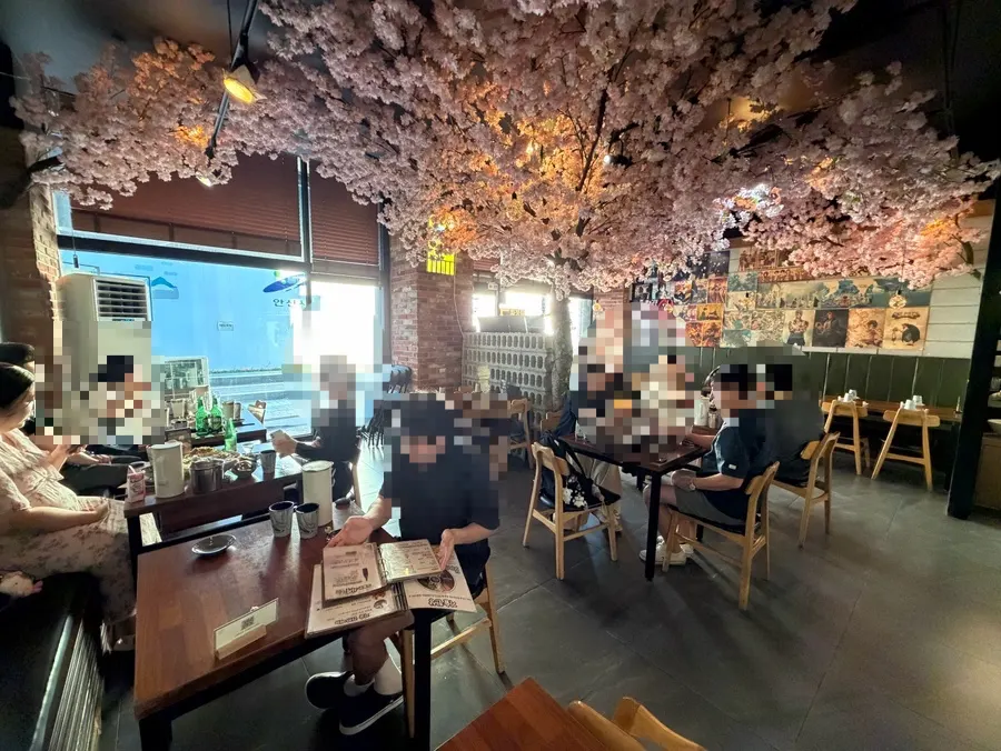 이자카야 기술 테이블 좌석 공간