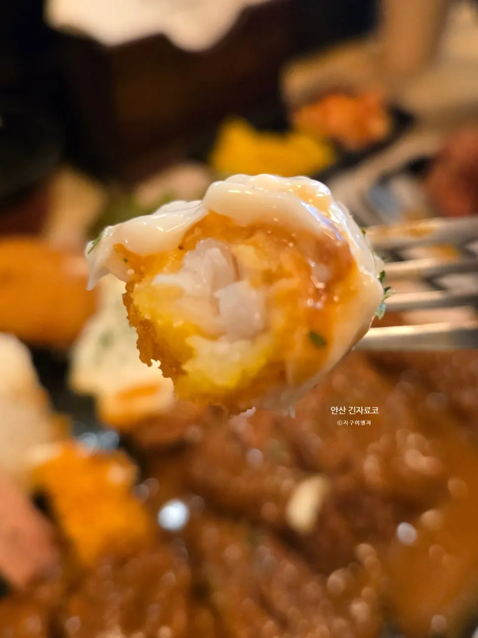 Pork cutlet drizzled with demiglace sauce