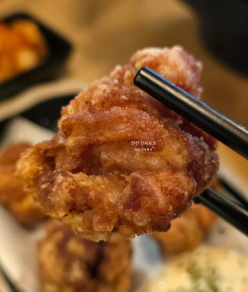 Chicken karaage added as a side dish