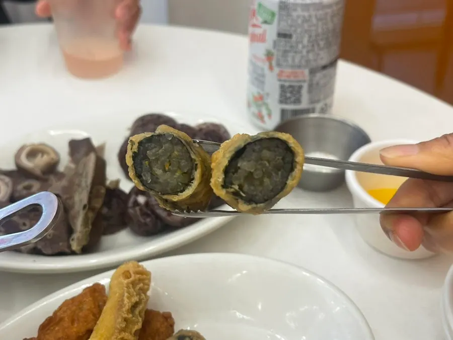 Fish cake, kimmari, and squid fritter set
