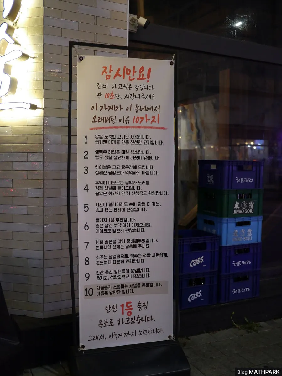 Entrance to Yuksul, a bar in Gojan-dong