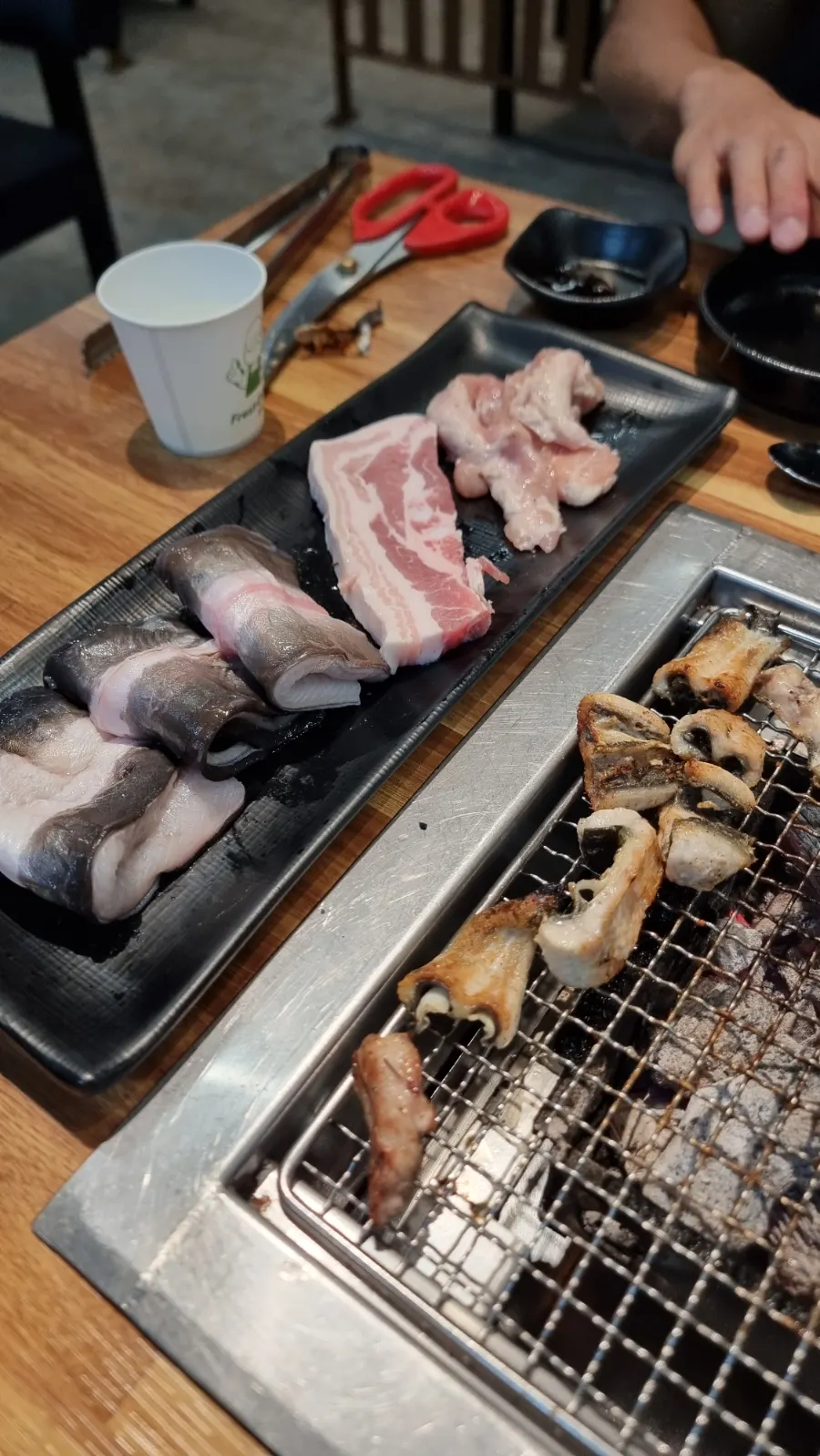 Another platter of grilled eel and meat