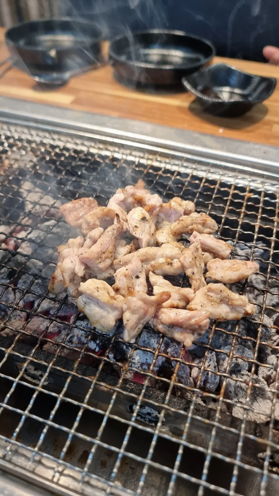 Lightly seasoned grilled chicken neck meat