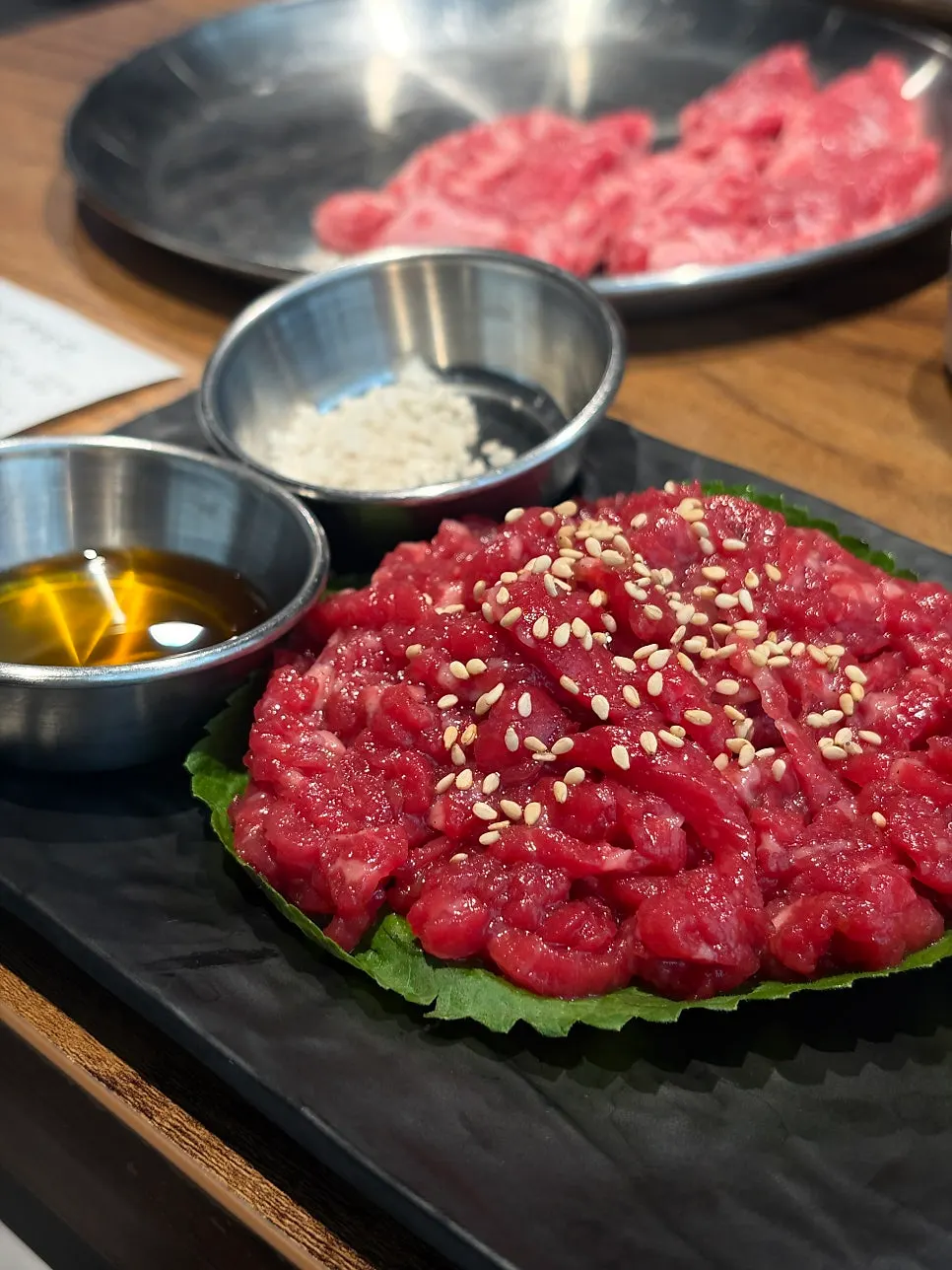 Beef rib meat on the charcoal grill