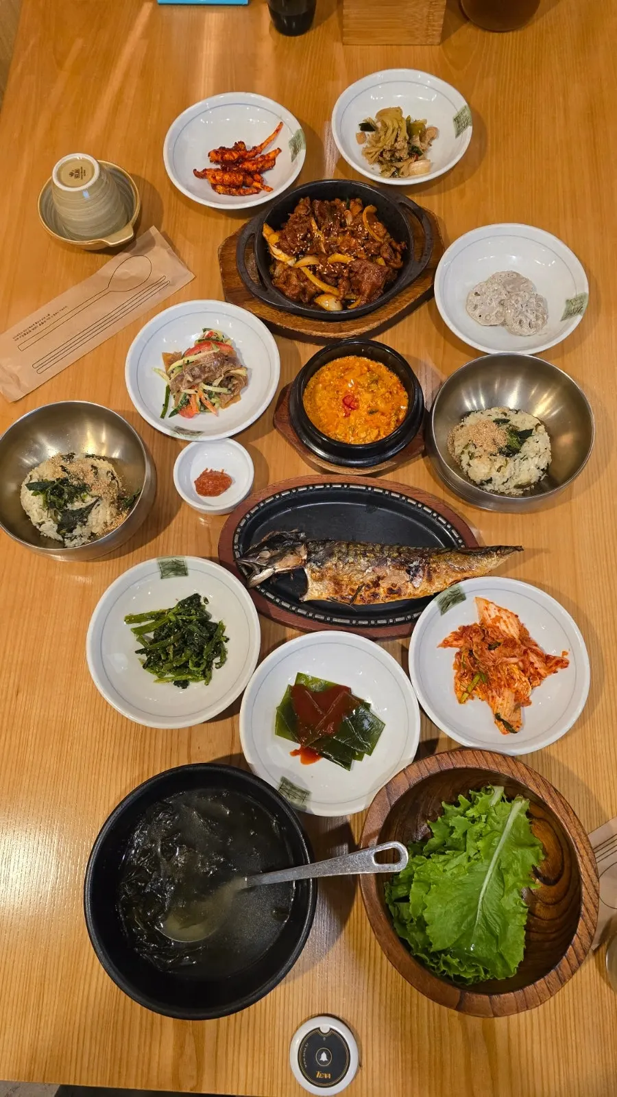 영월 무릉도원 정식 2인 한상 세팅