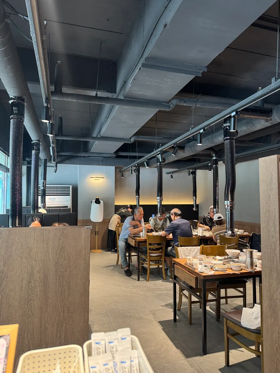 Area around the restaurant between Jungang and Gojan Stations