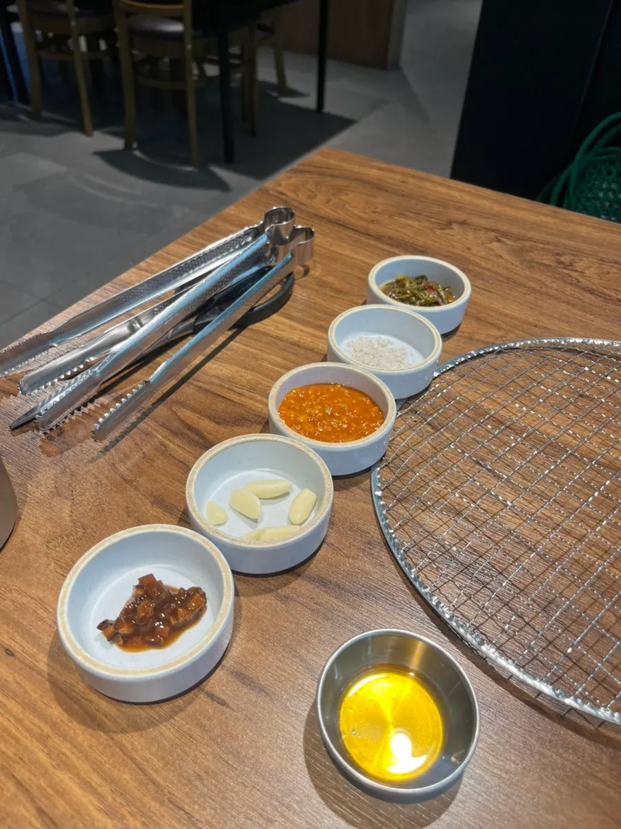 A variety of sauces for the meat