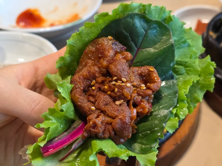 Sweet-and-spicy stir-fried pork