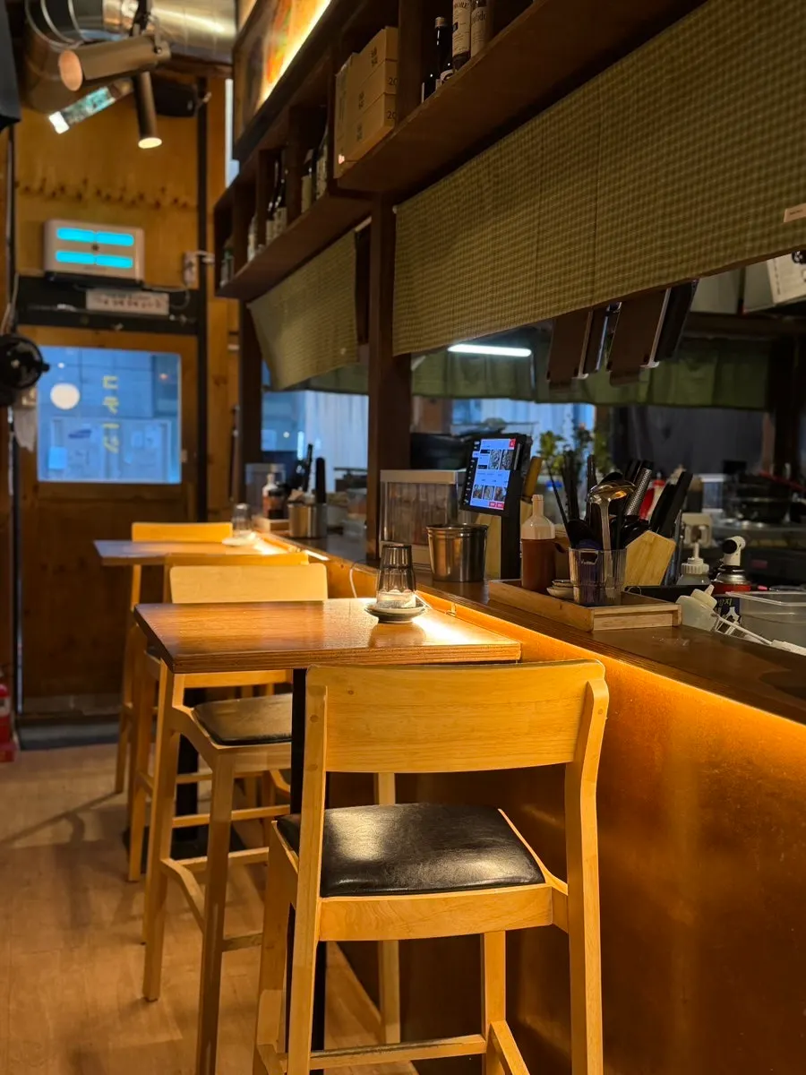 Seating inside Susan Jang