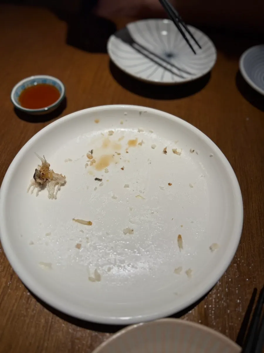 Complimentary grilled flounder