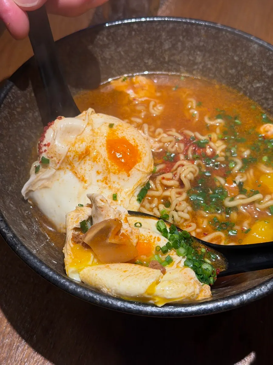 Ramen with two eggs