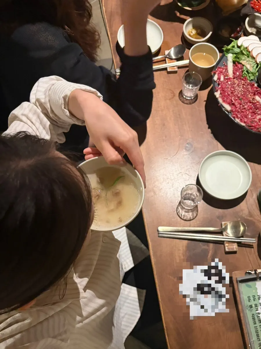 A bowl of beef radish soup made with Korean beef brisket