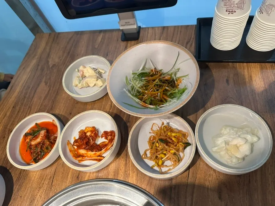 양심소 LA갈비 한 판 주문 구성 사진