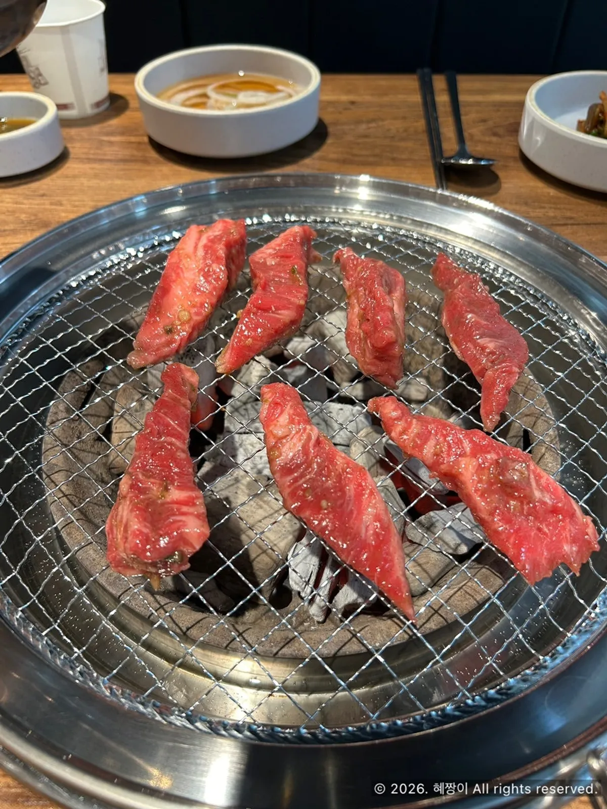 양념갈비살 냉면정식 갈비살