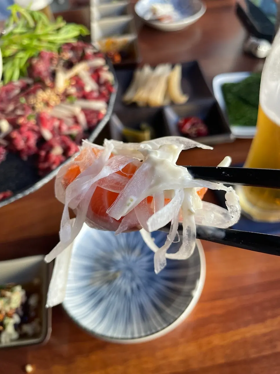 Serving up a dish from the Gisul platter