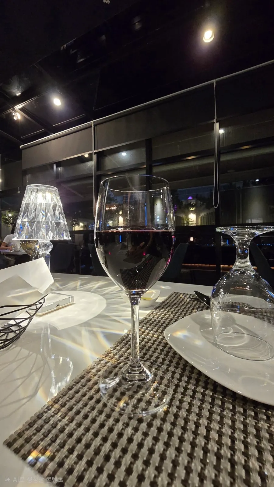 Table setting for a date-night atmosphere