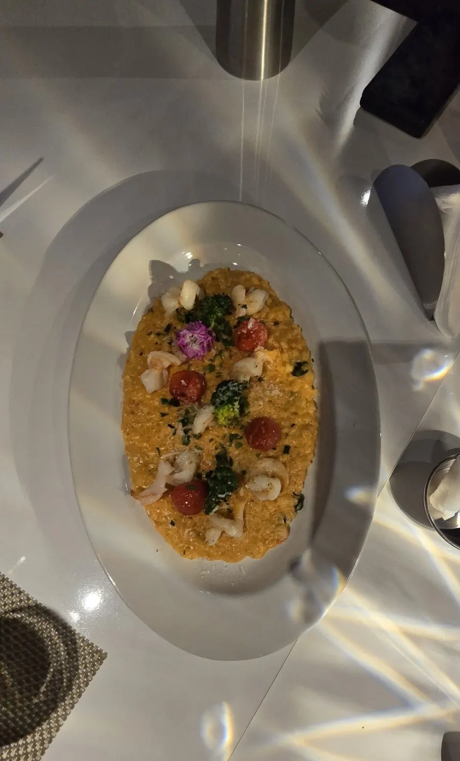 Pescatore pasta noodles in a spicy tomato sauce