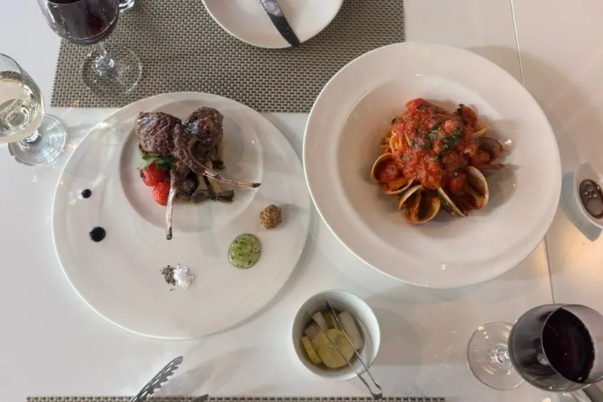 Table near the end of the meal