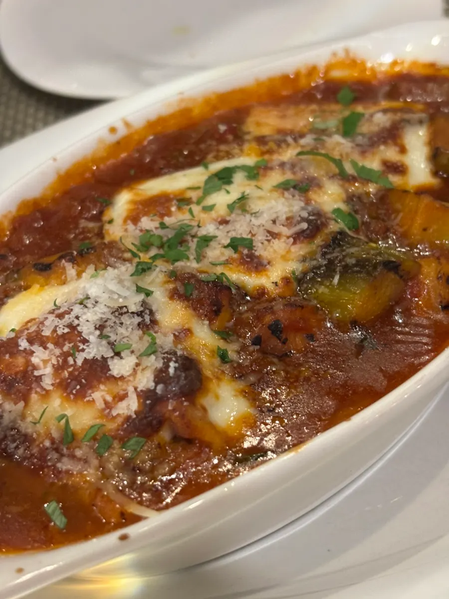 Octopus gratin with bread
