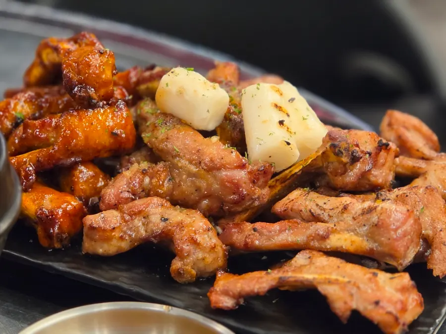 수암골 쪽갈비마을 쪽갈비 상차림