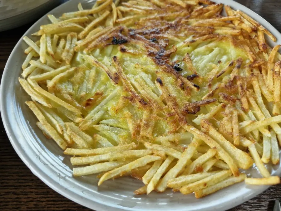 Golden, crispy potato pancake at Todamok