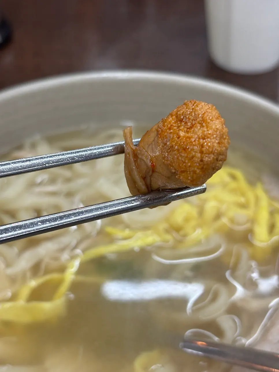 리필해 먹은 배추김치 밑반찬