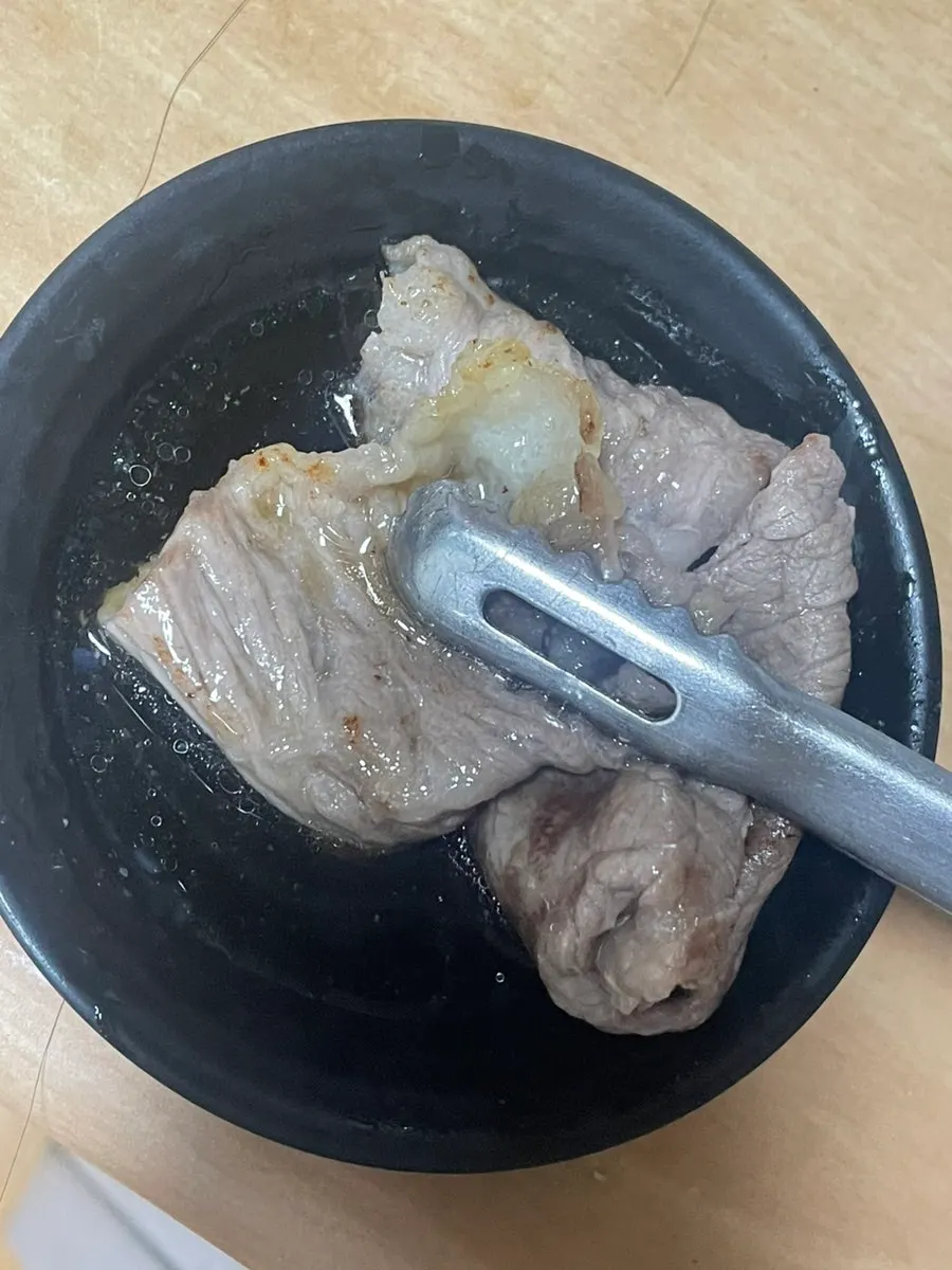 차돌박이와 함께 나온 소스