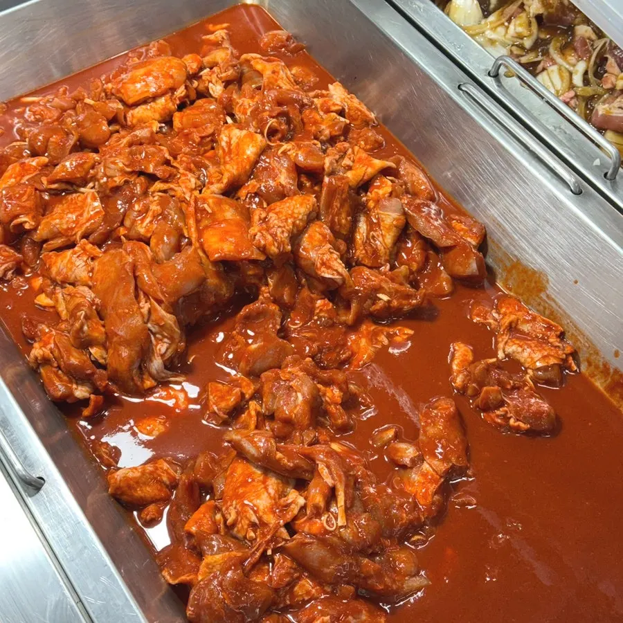LA galbi and jjim galbi on display