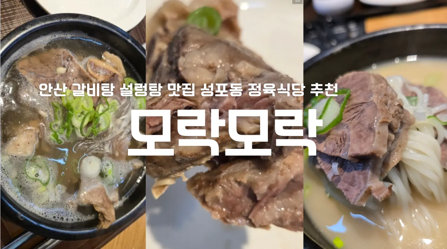 갈비탕과 설렁탕을 소개하는 대표 사진