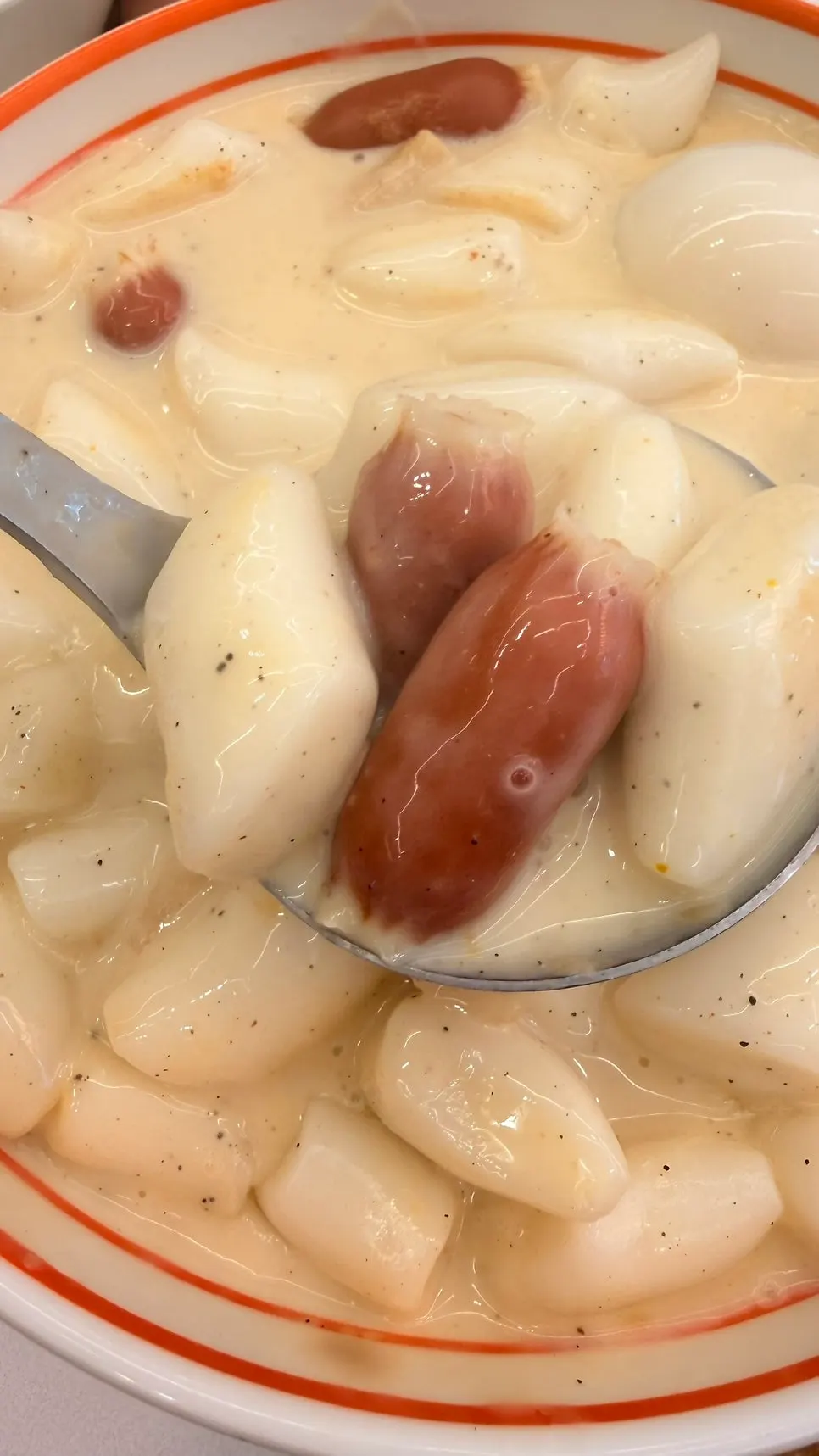 Creamy mild tteokbokki