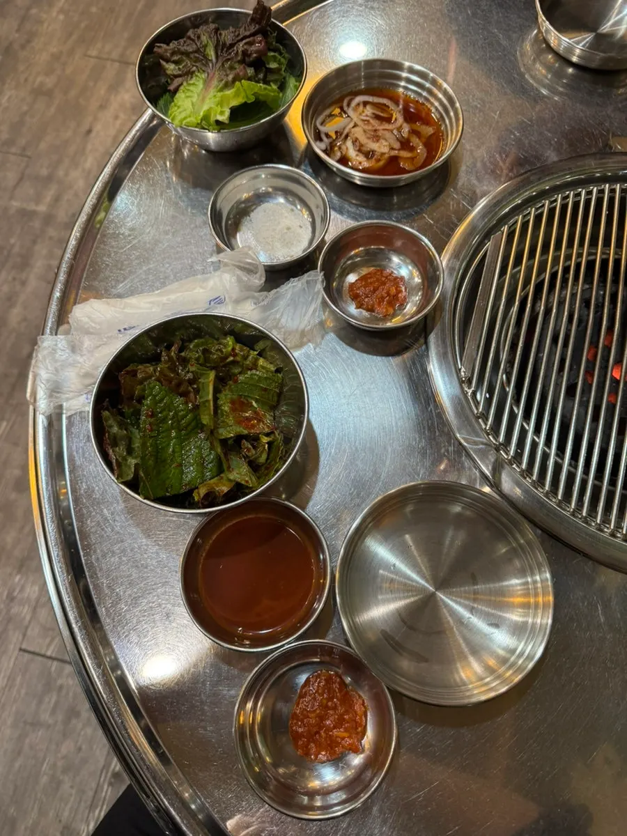 Table with a charcoal brazier
